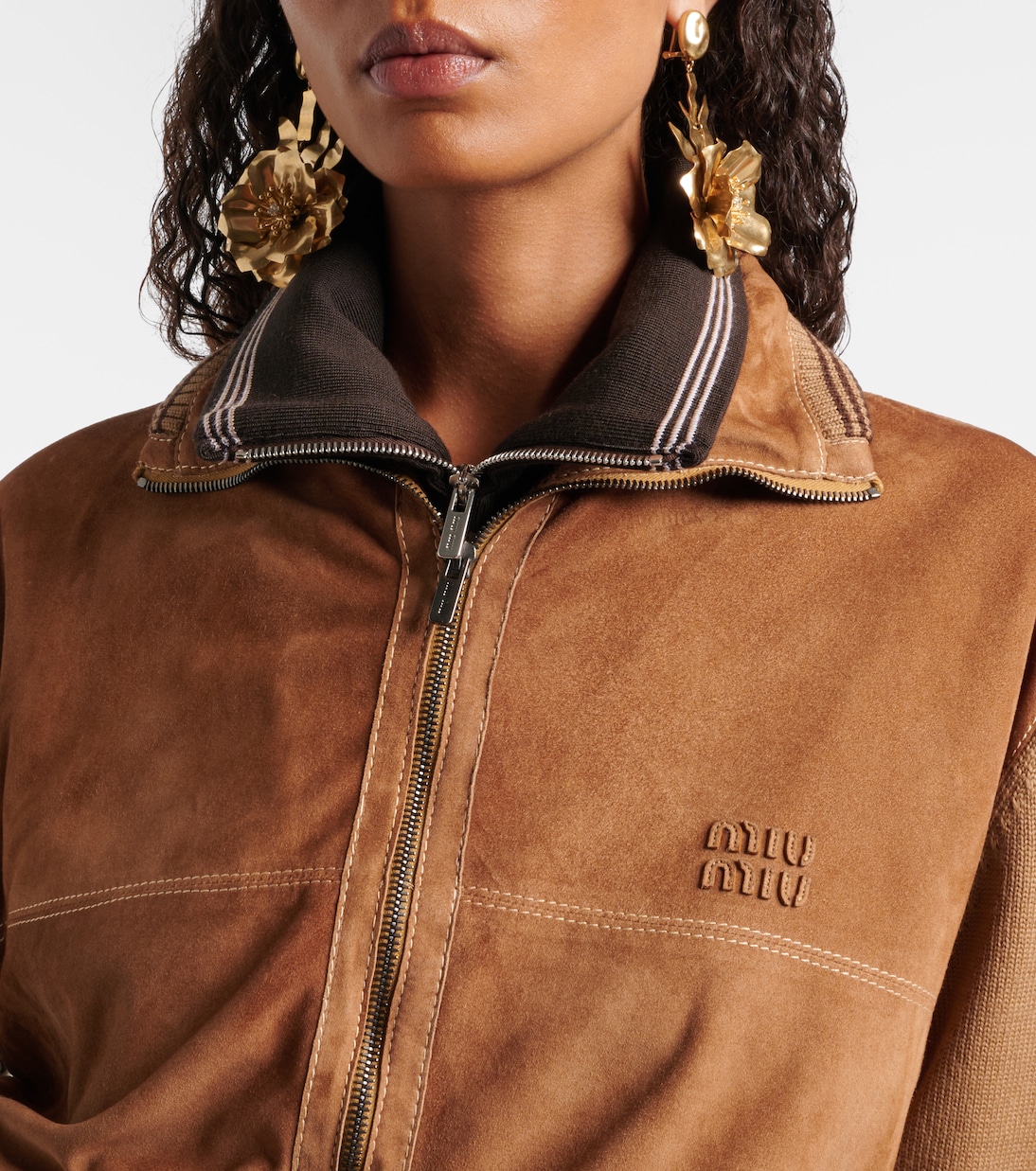 Leather jacket  | Miu Miu