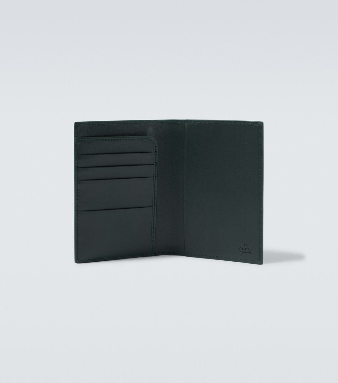 GG Supreme leather-trimmed canvas wallet | Gucci