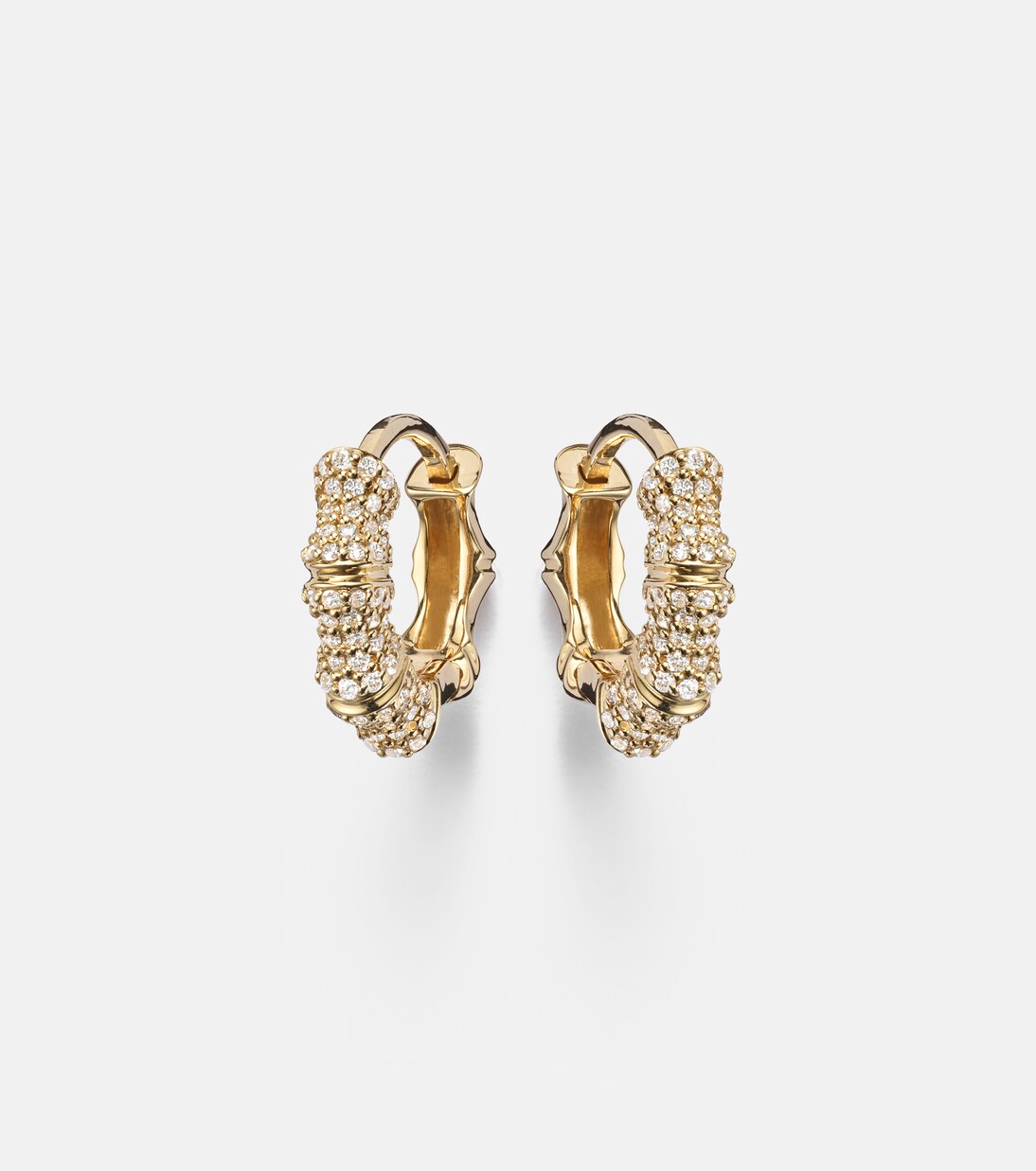 14kt gold (585/1000) earrings with diamonds | Stone and Strand