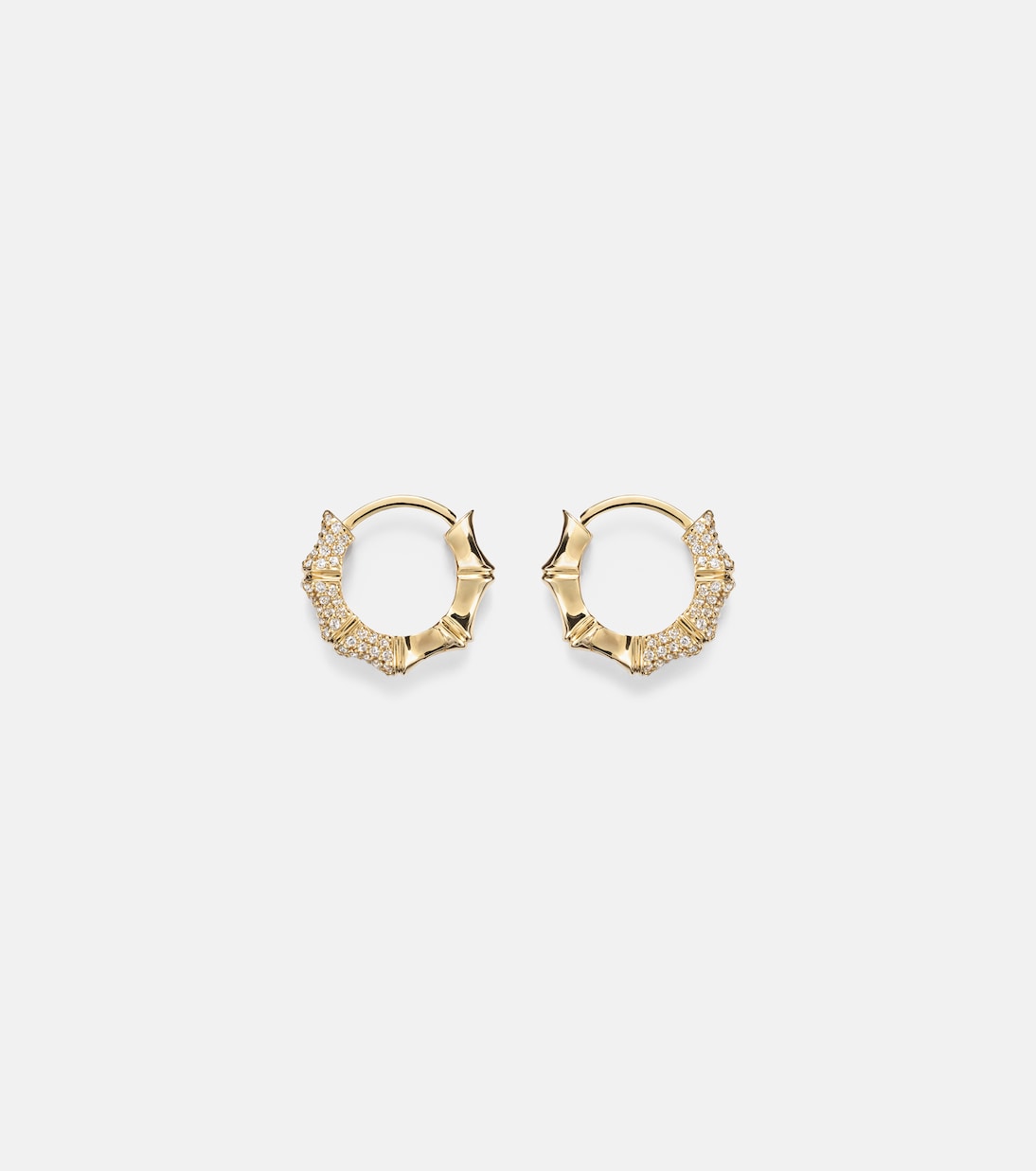 14kt gold (585/1000) earrings with diamonds | Stone and Strand