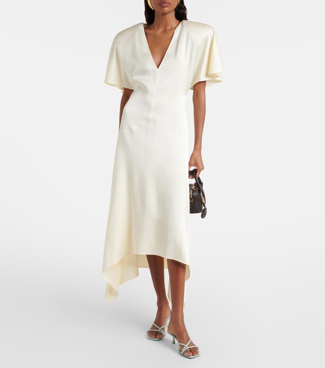 Satin midi dress | Stella McCartney