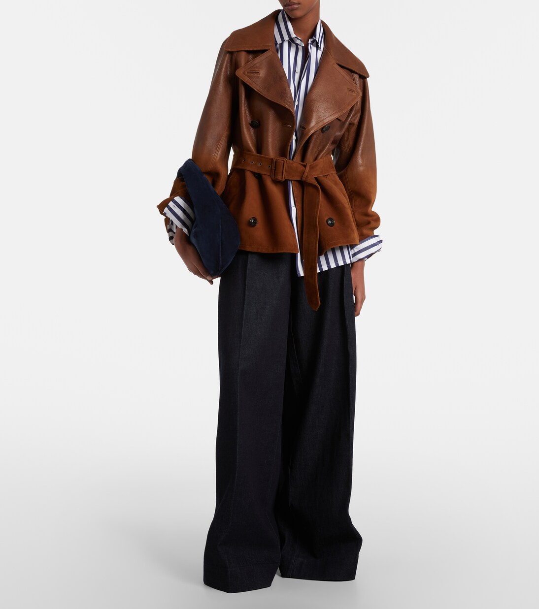 Camisa de popelín de algodón a rayas | Ralph Lauren Collection