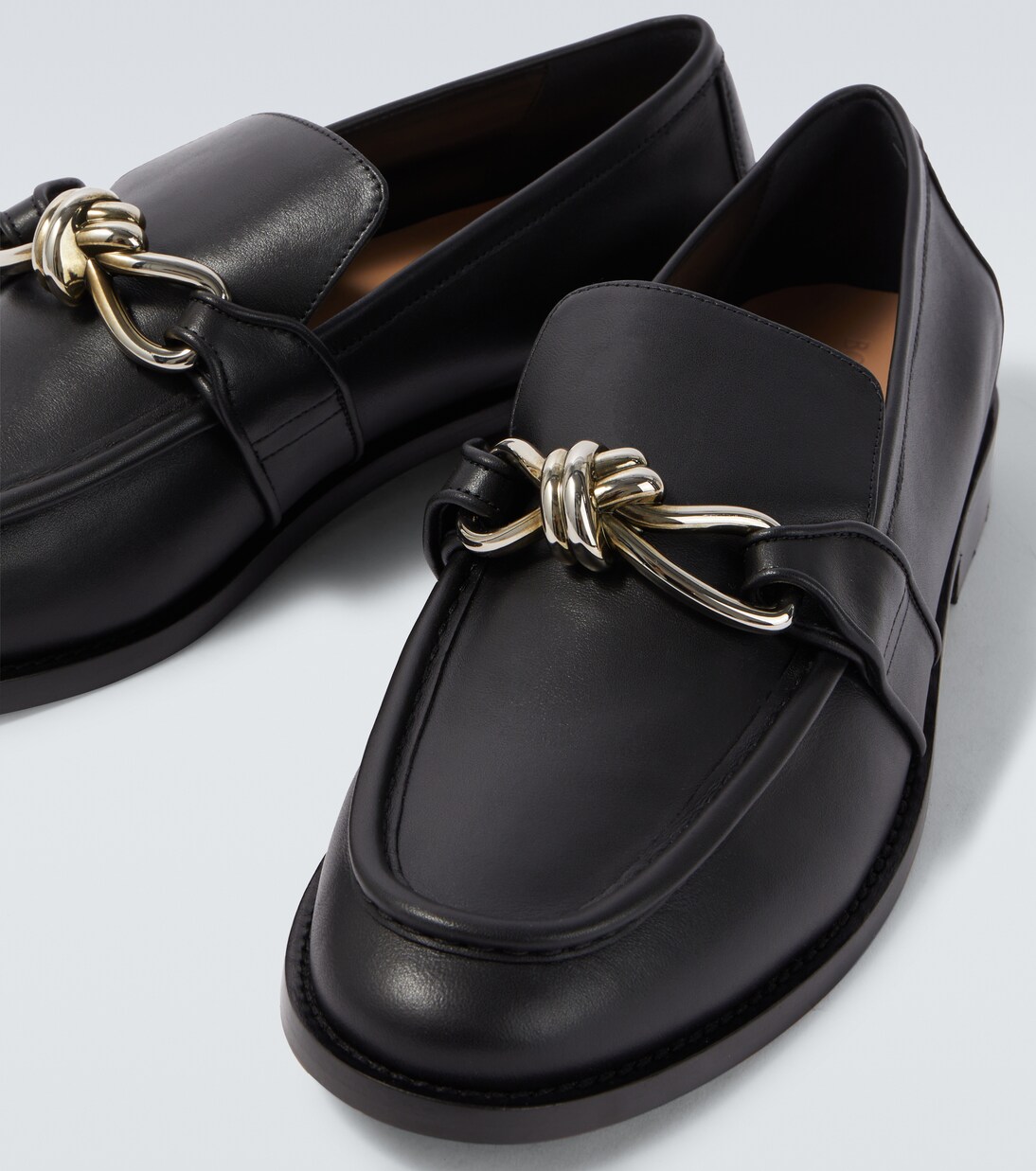 Astaire Knot leather loafers | Bottega Veneta