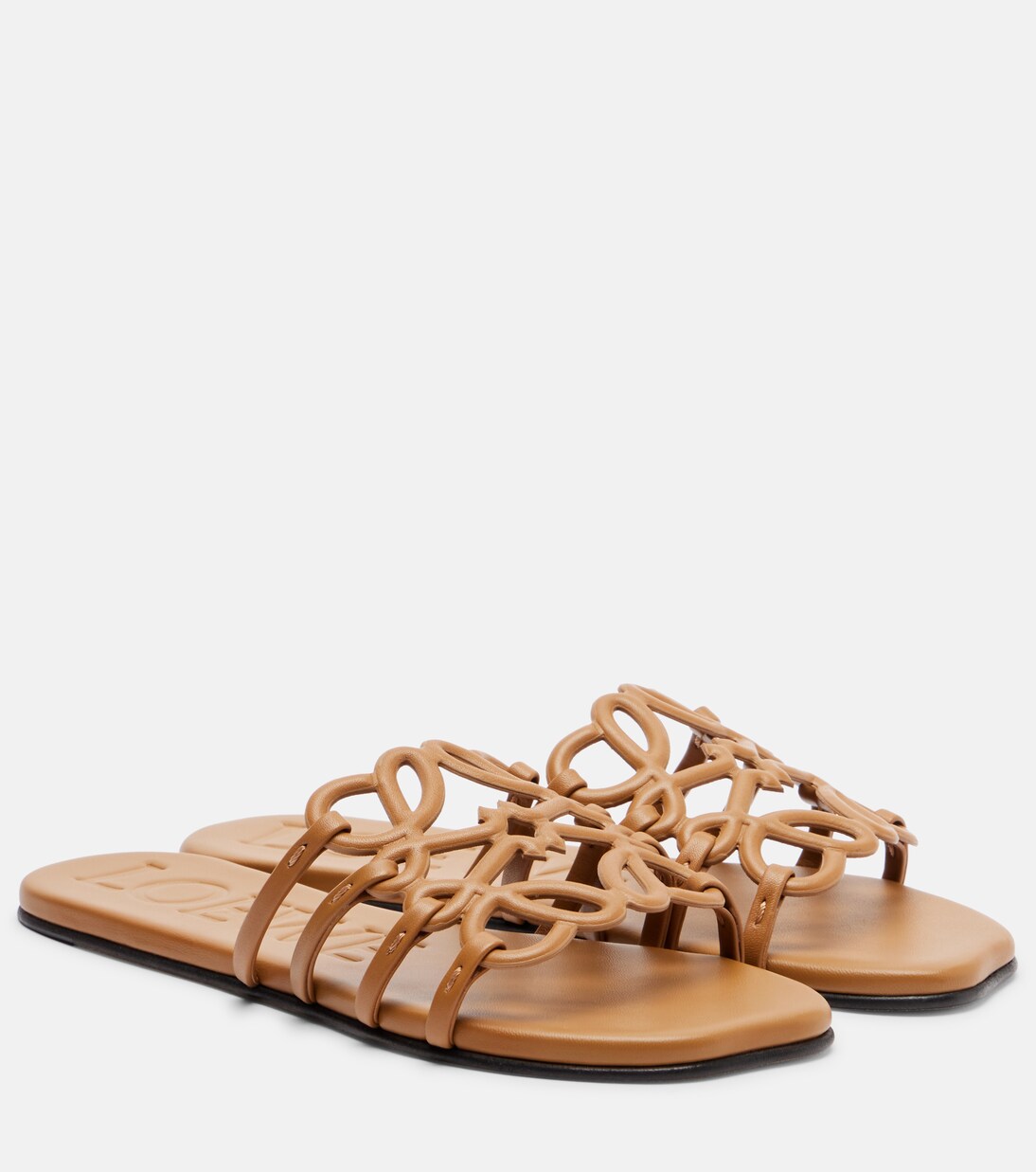 Petal Anagram leather slides | Loewe