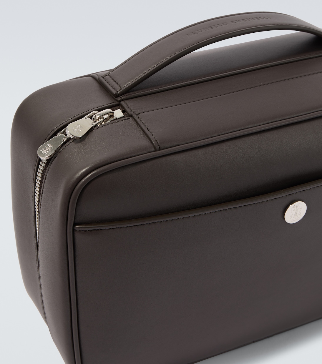 Leather toiletry bag | Brunello Cucinelli