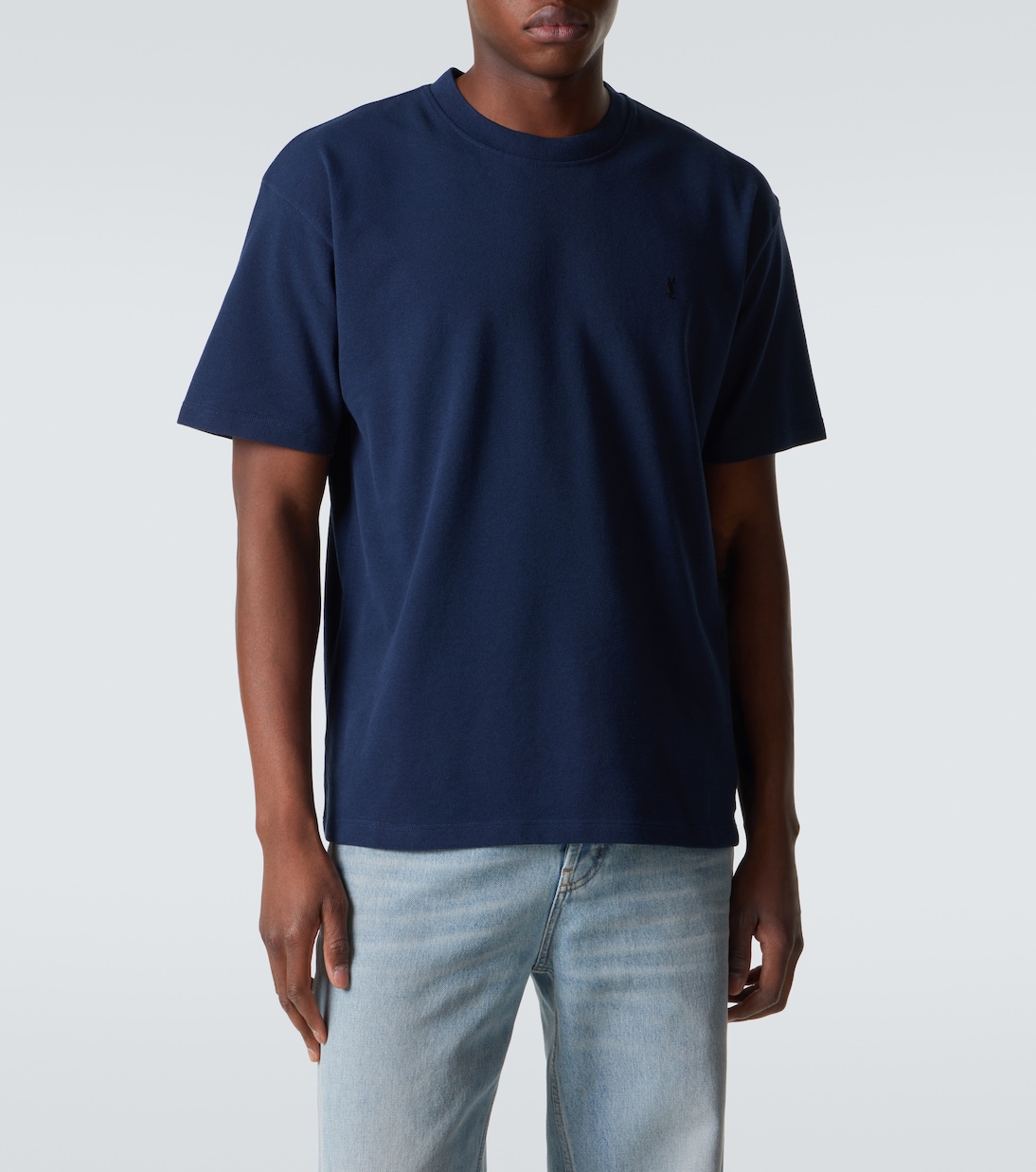 T-shirt in misto cotone | Saint Laurent