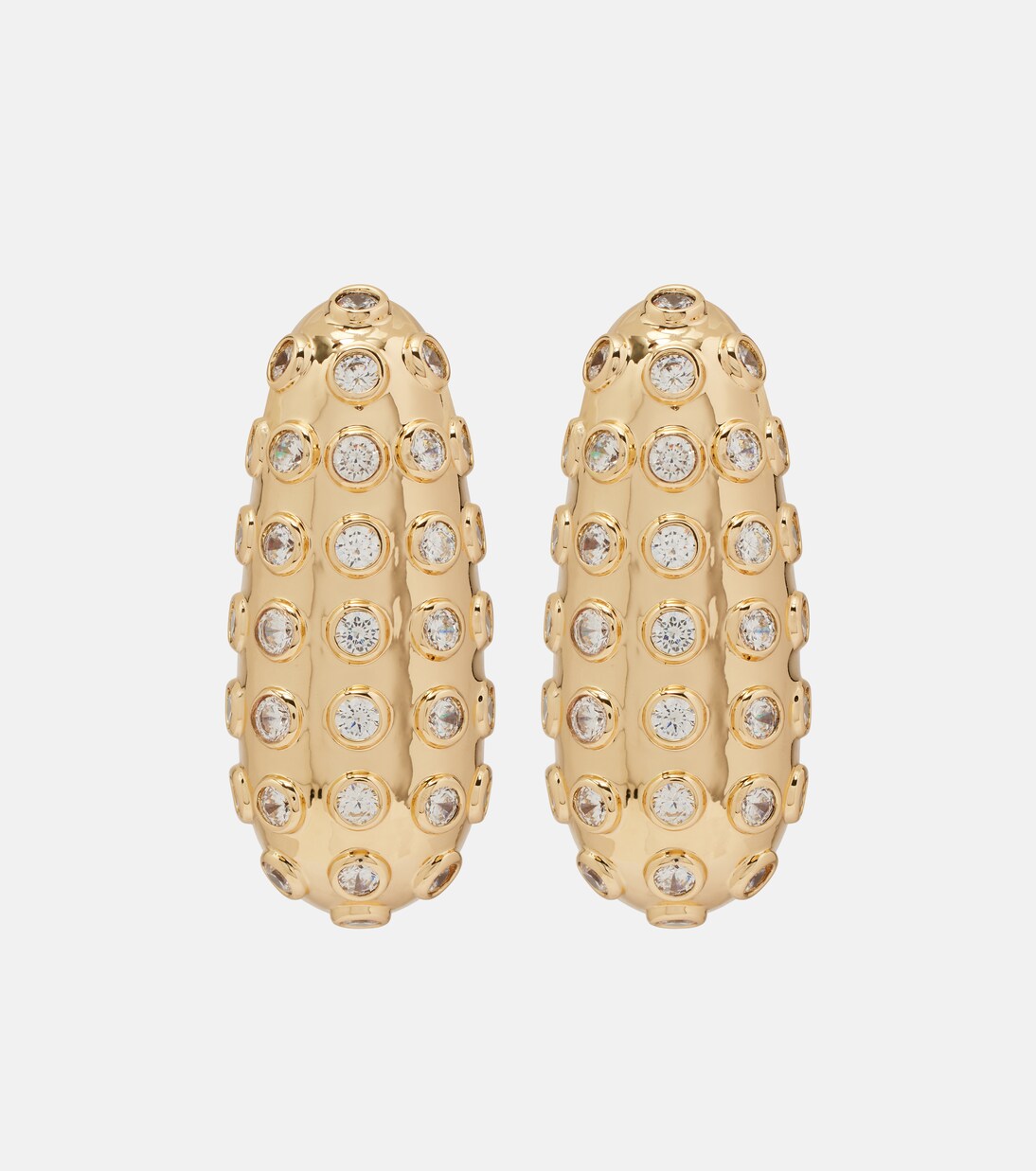 Crystal-embellished earrings | Self-Portrait