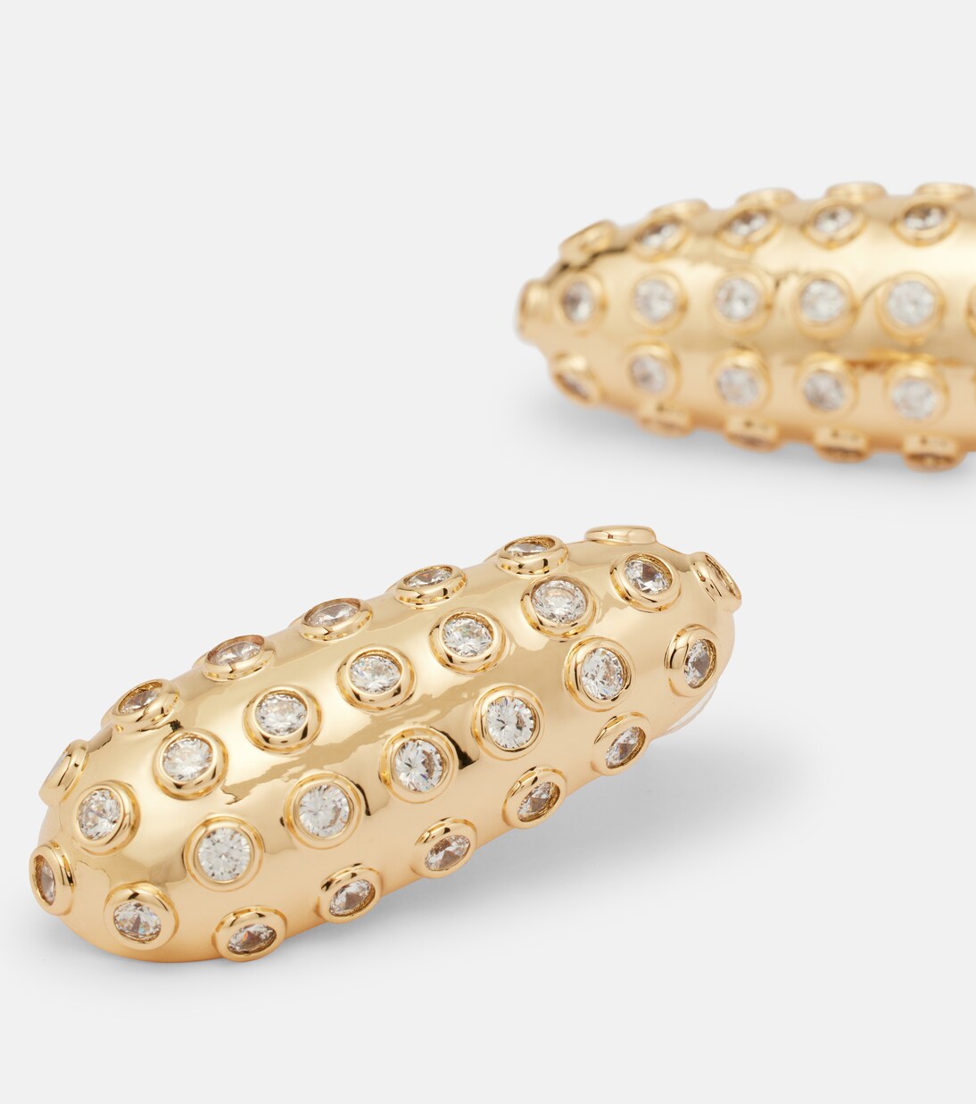 Crystal-embellished earrings | Self-Portrait