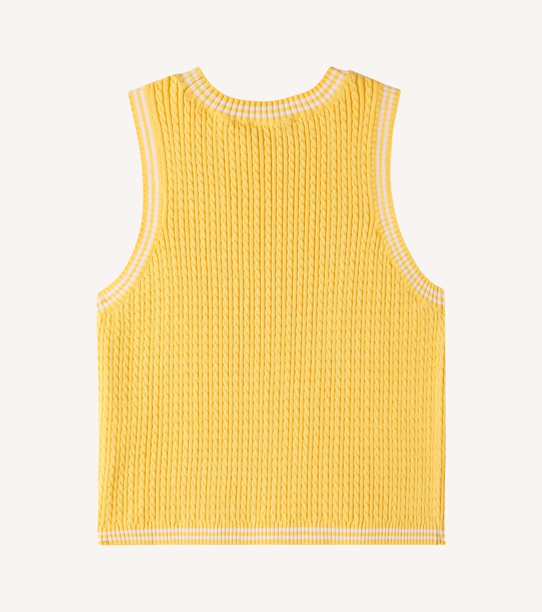 绞花针织棉质毛衣背心 | Mini Rodini