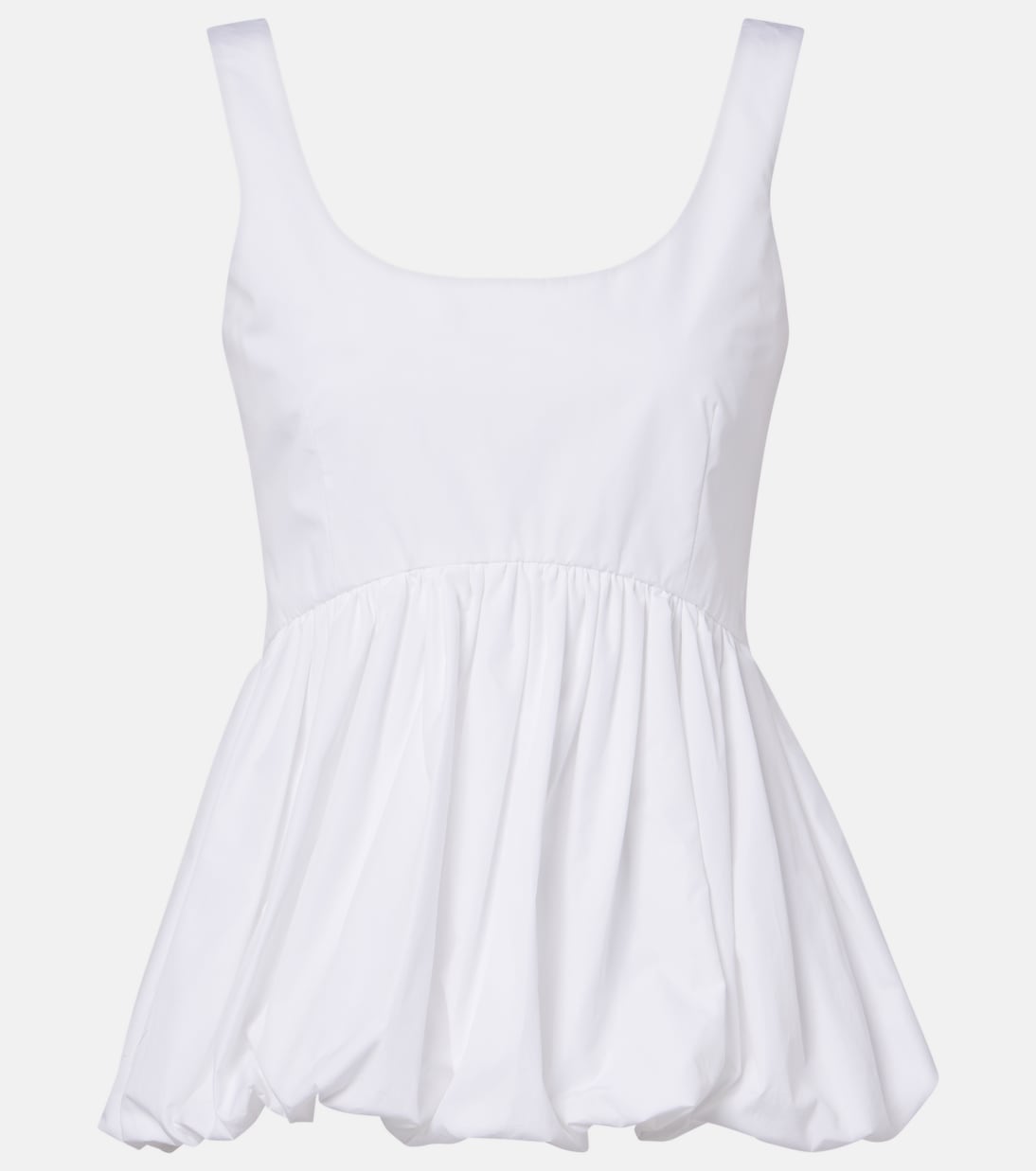 Peplum cotton poplin top | Róhe