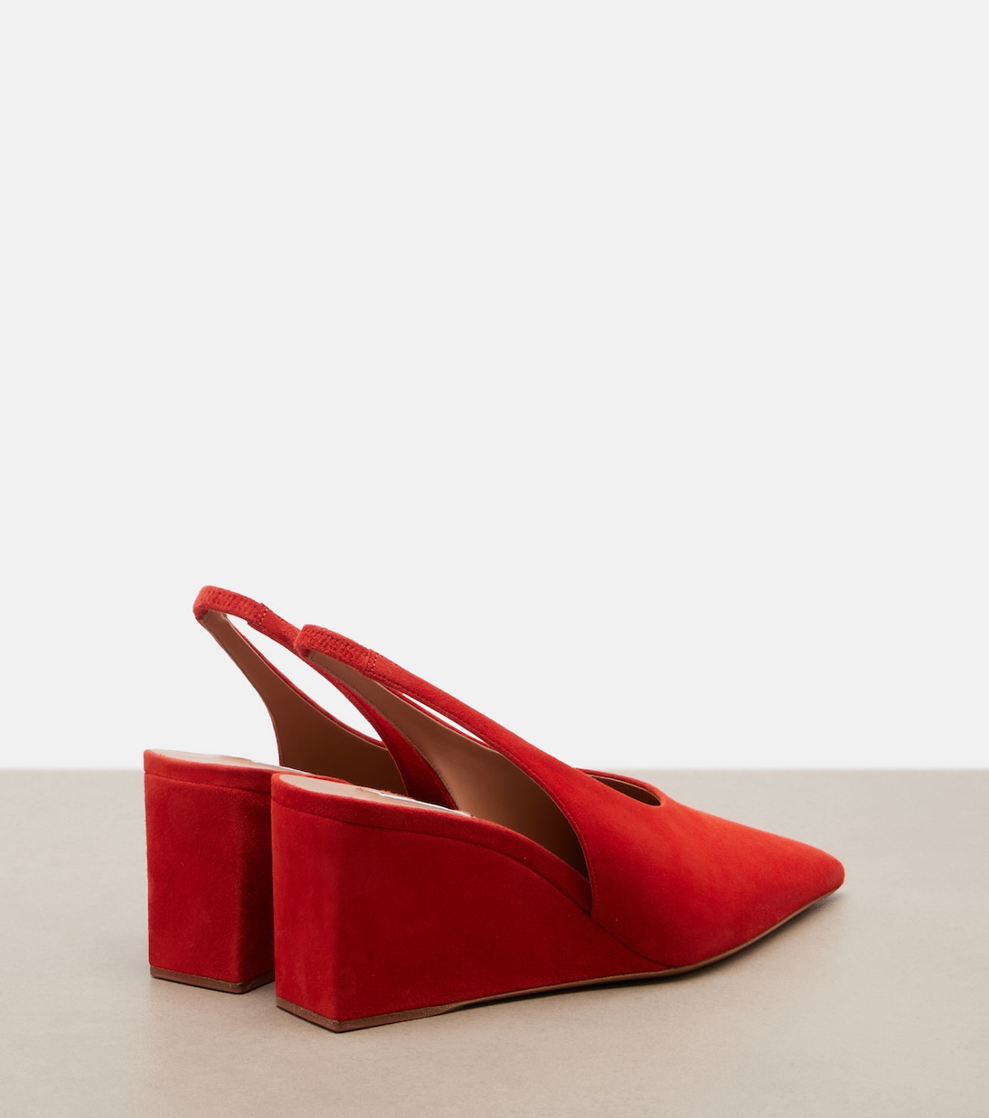 Cube suede slingback wedges | Alaïa