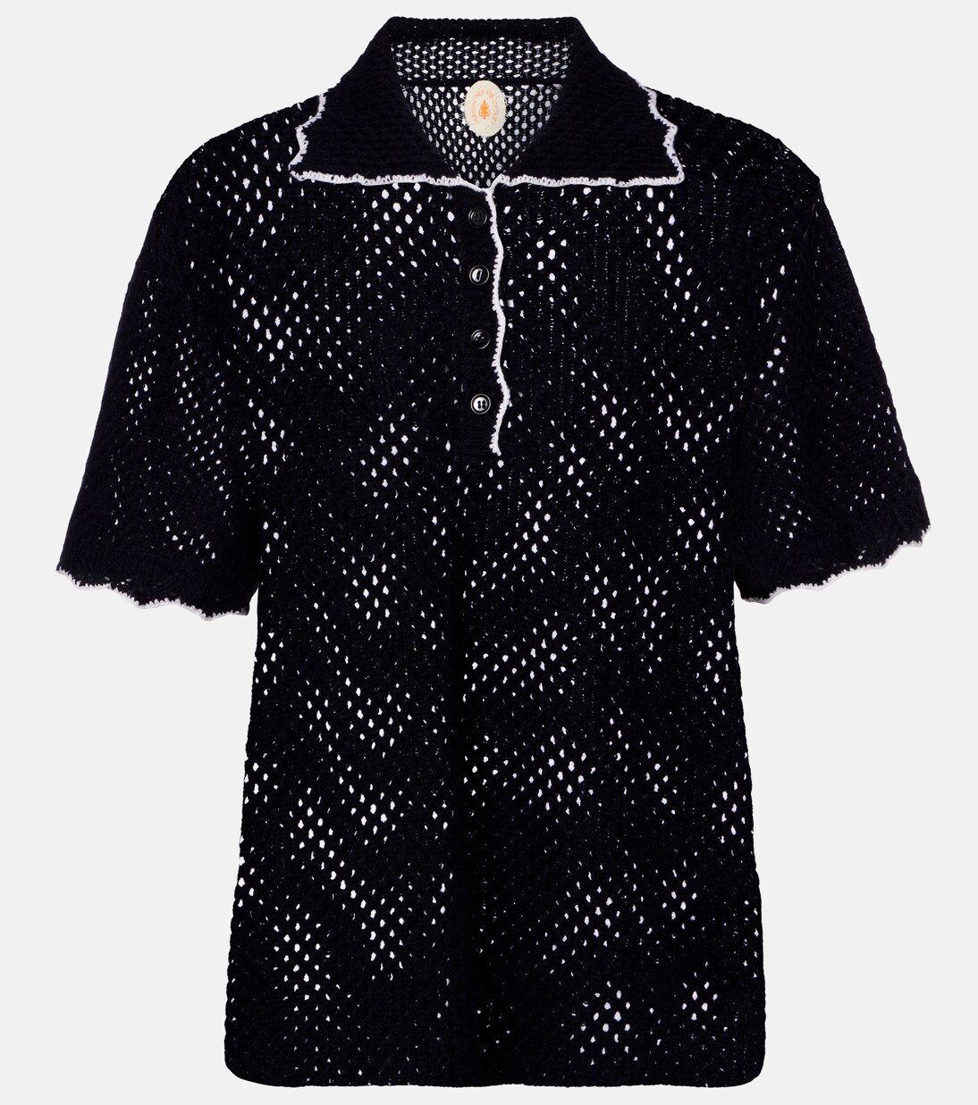 Wool and cashmere polo sweater | Jardin des Orangers