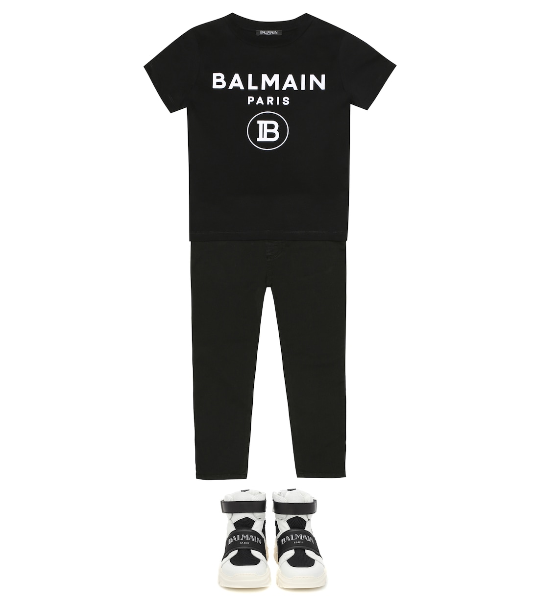 Camiseta de algodón con logo | Balmain Kids
