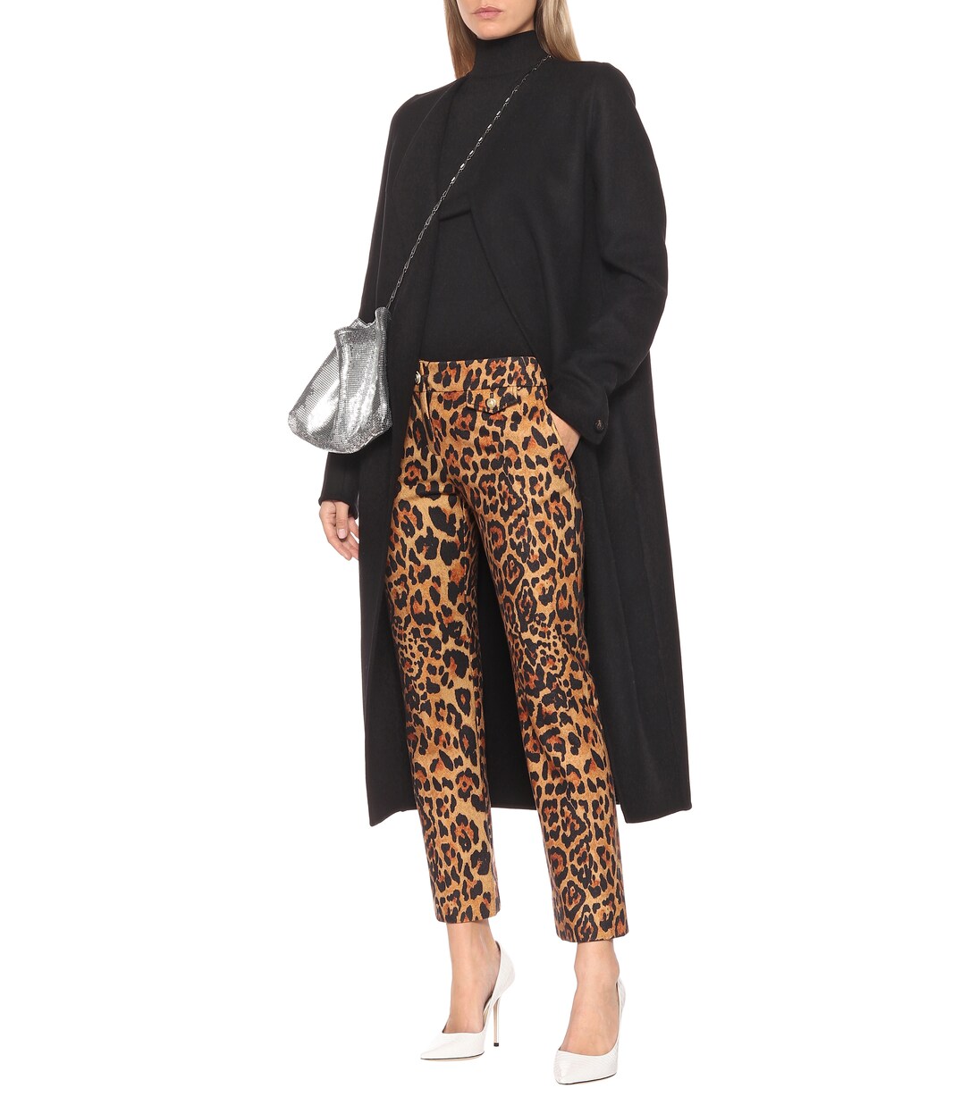 Leopard-print wool pants | Rabanne