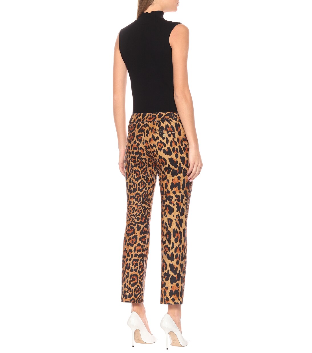 Leopard-print wool pants | Rabanne