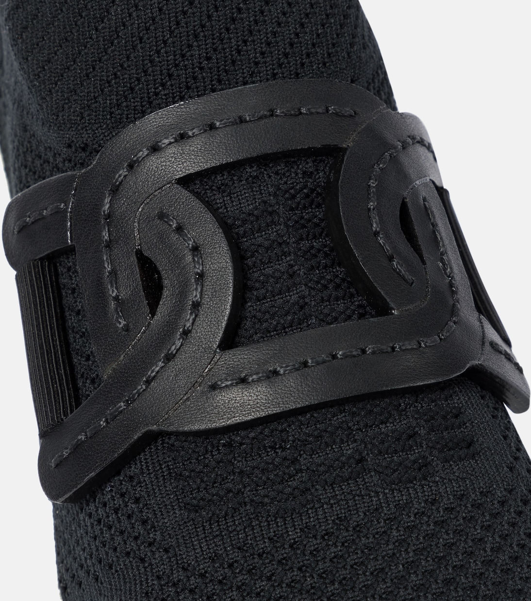 Zapatillas de punto con piel | Tod's