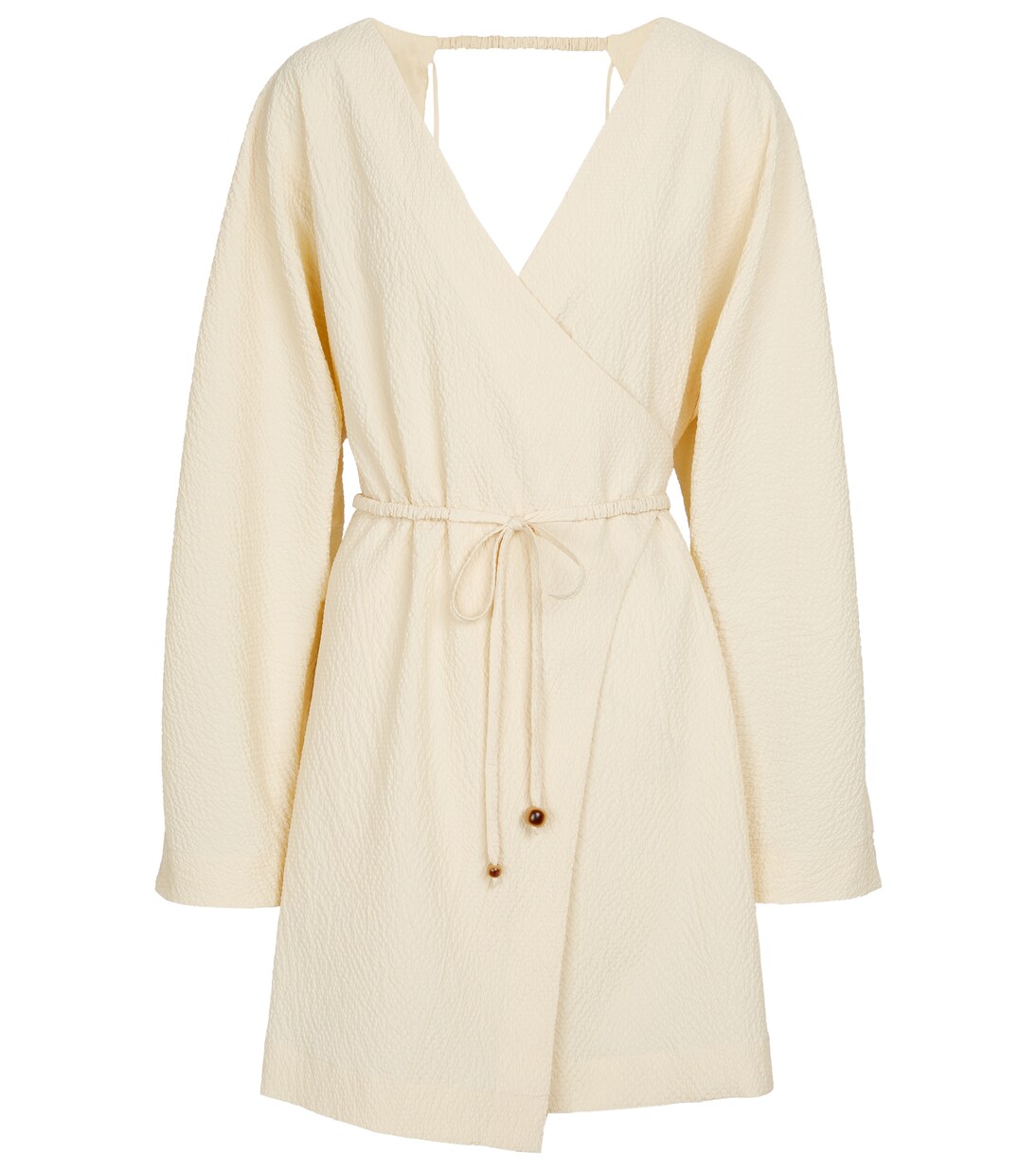 Beech belted seersucker minidress | Nanushka