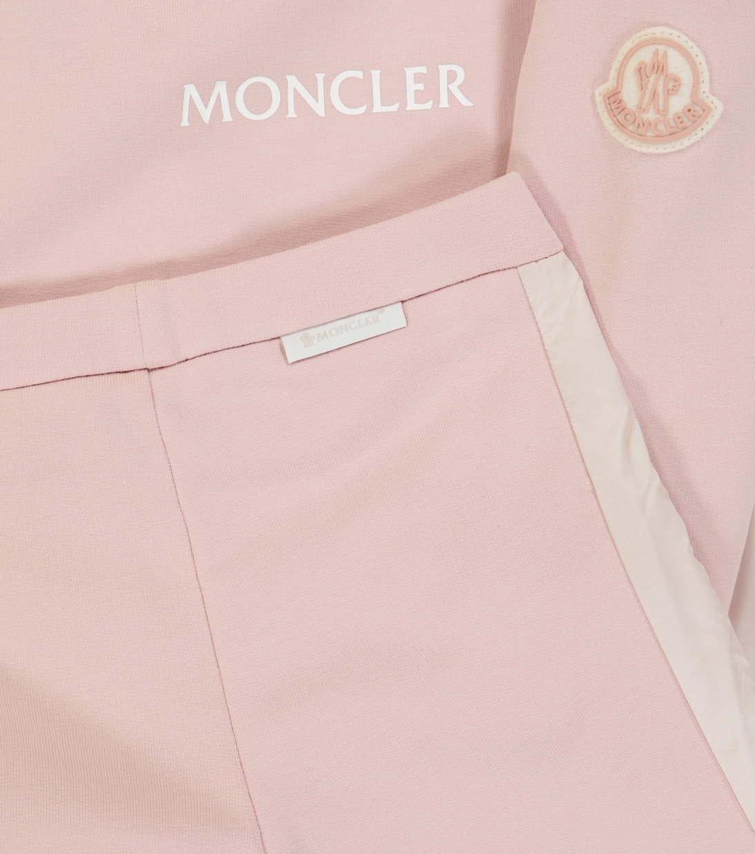 Baby stretch-cotton sweatshirt and pants set | Moncler Enfant