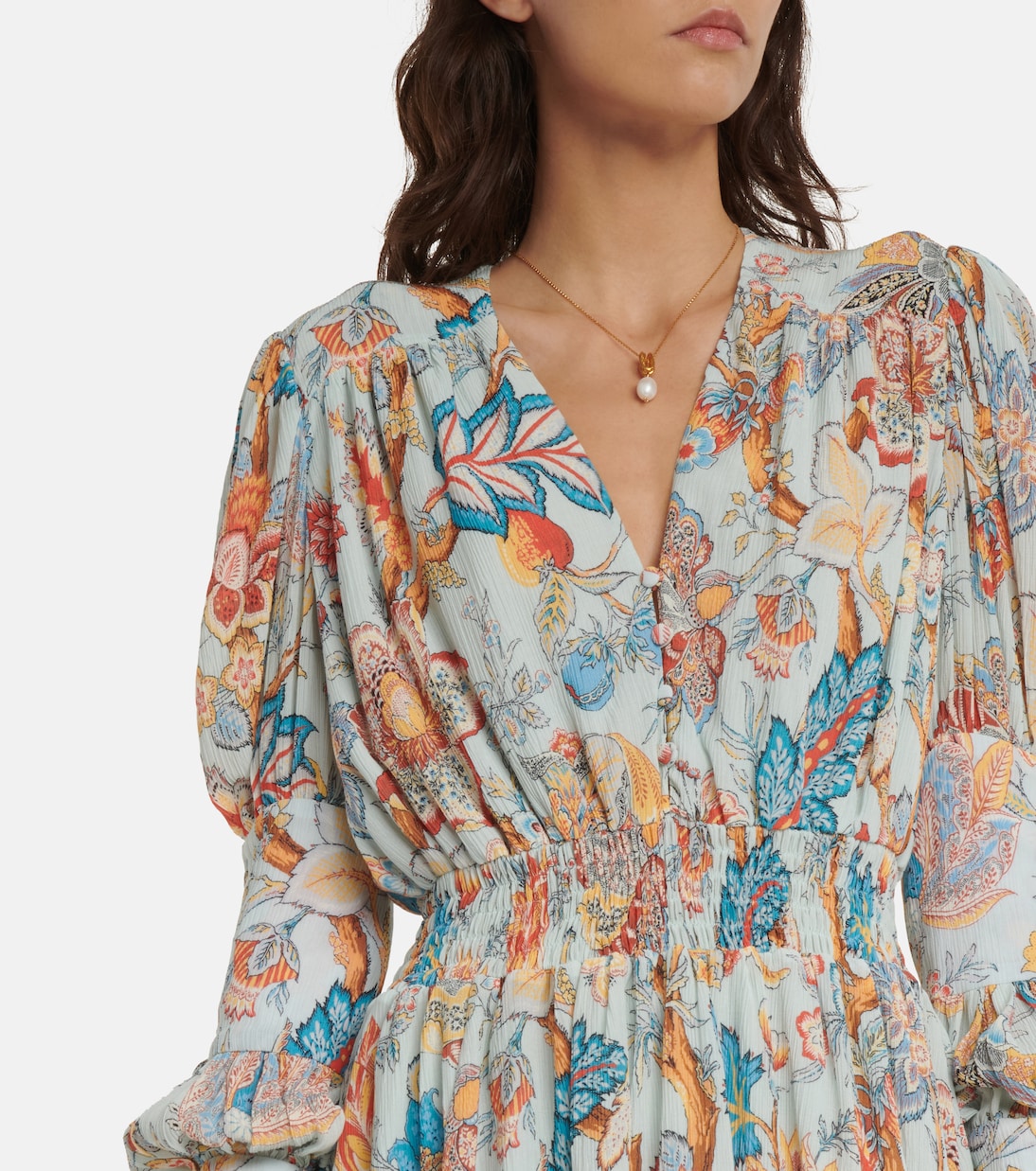 Floral crêpe minidress | Etro