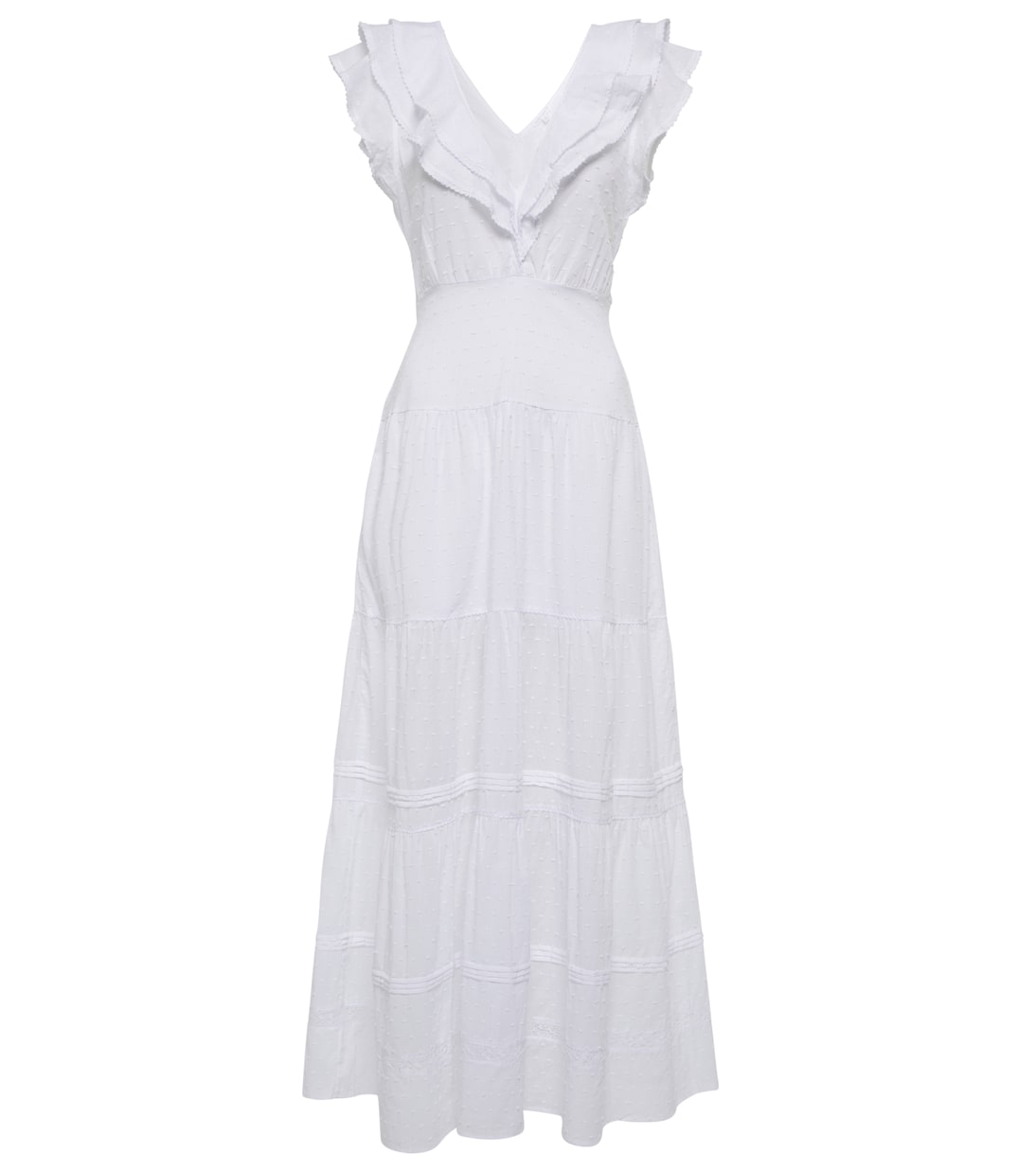 Vestido midi Della de algodón | Poupette St Barth