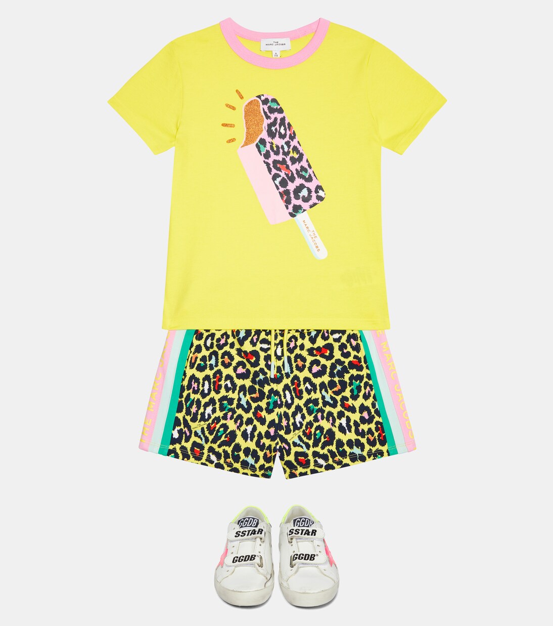 Leopard-print jersey shorts | Marc Jacobs Kids