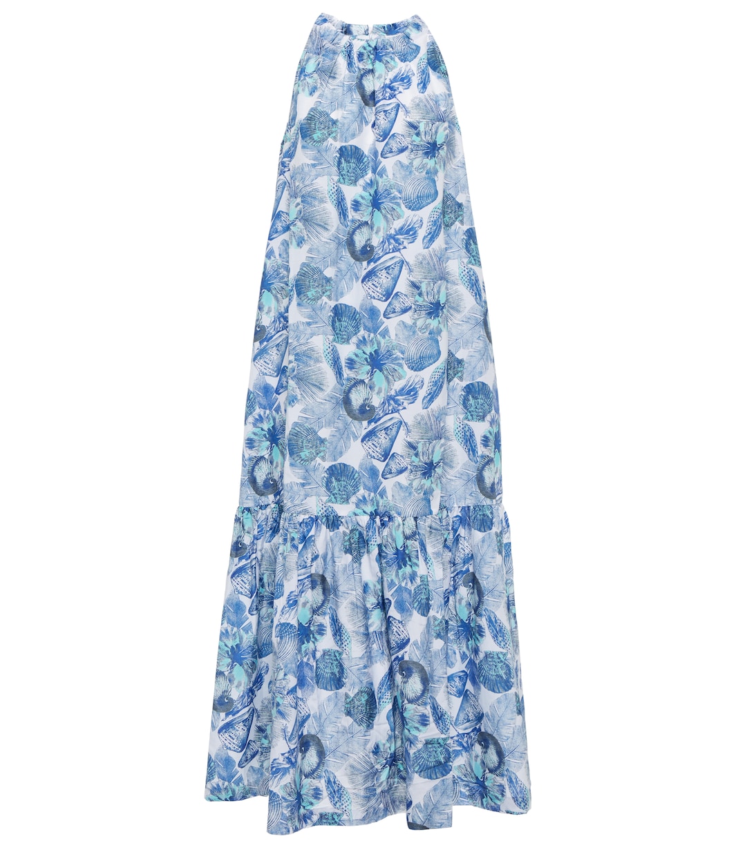 Printed cotton and silk maxi dress | Heidi Klein