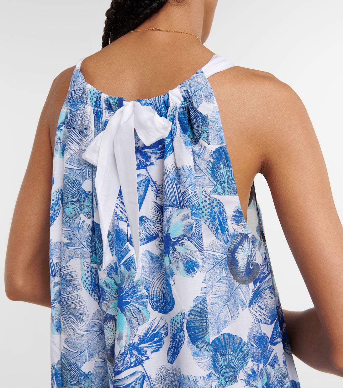 Printed cotton and silk maxi dress | Heidi Klein