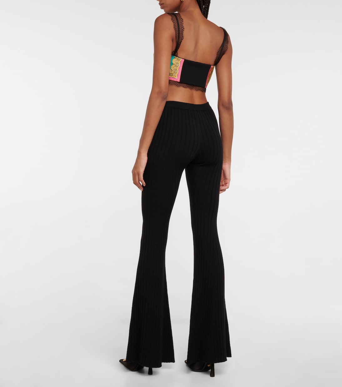 Schlaghose aus einem Wollgemisch | Versace