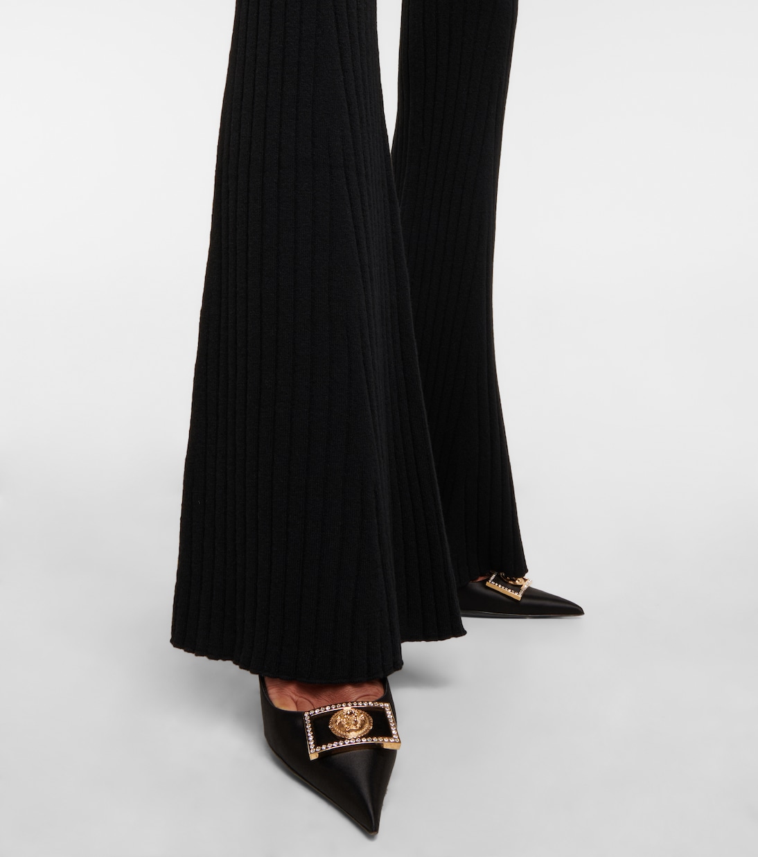 Schlaghose aus einem Wollgemisch | Versace