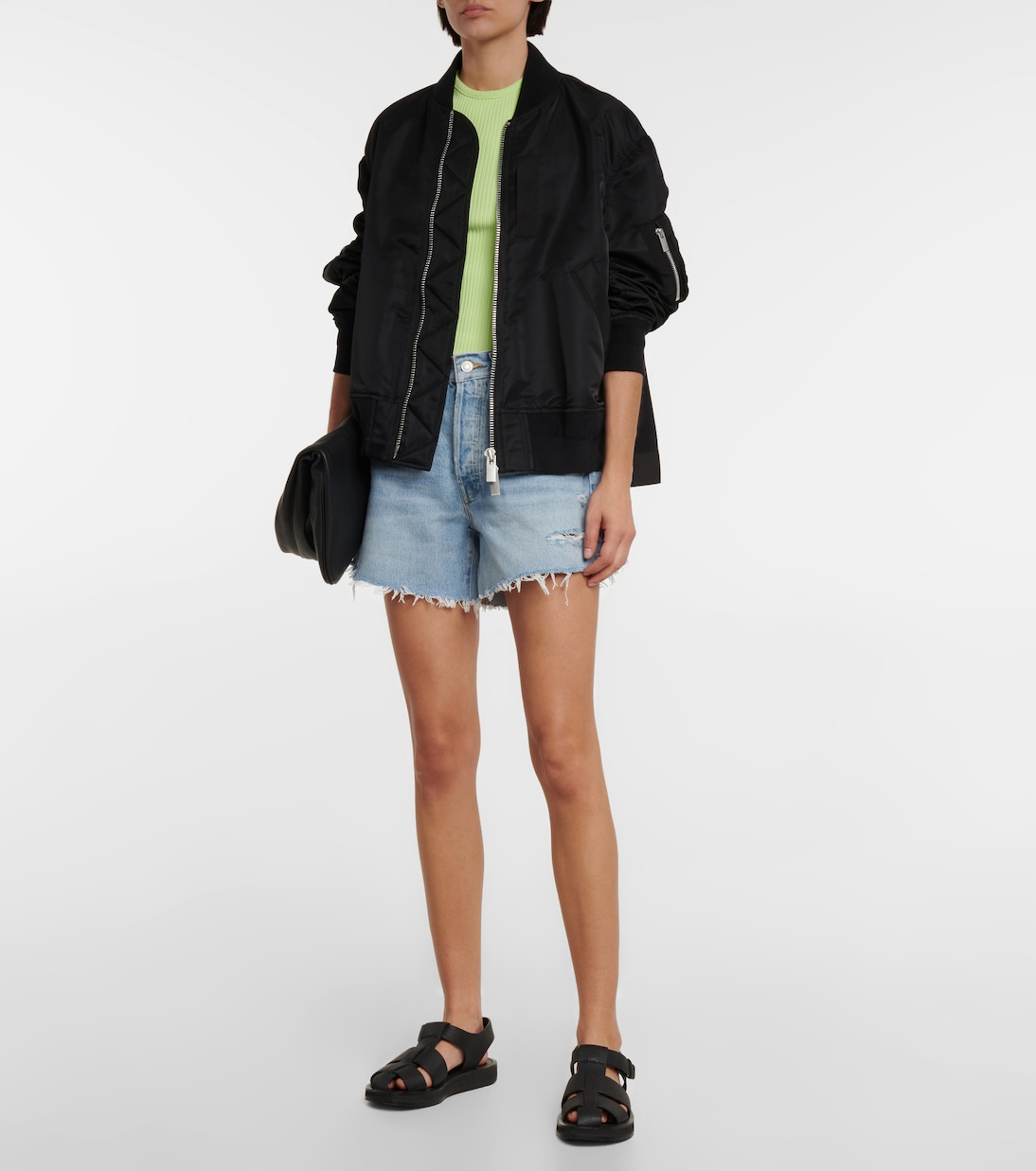 Parker mid-rise denim shorts | Agolde