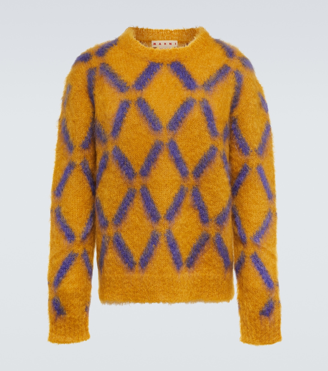 Pull intarsia en mohair mélangé | Marni