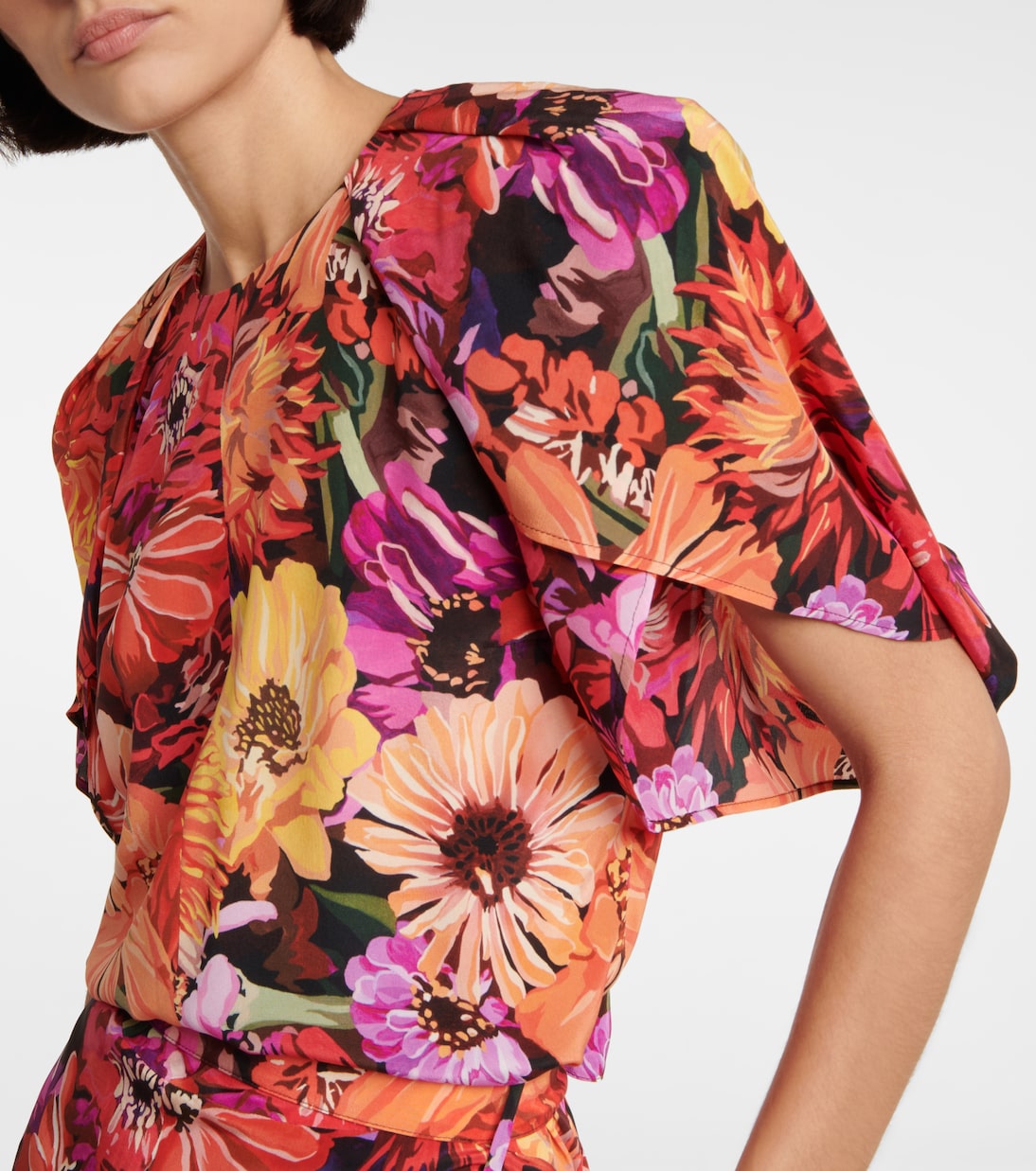 Miniabito in seta con stampa | Stella McCartney