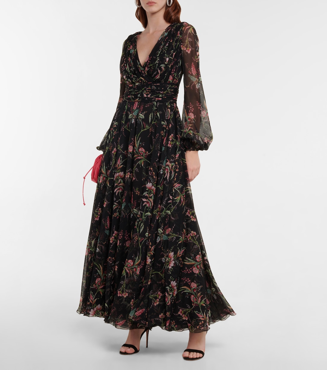 Maxikleid aus Seiden-Georgette | Giambattista Valli