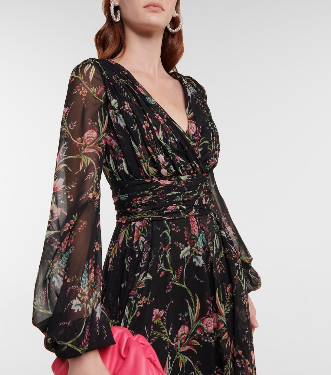 Maxikleid aus Seiden-Georgette | Giambattista Valli