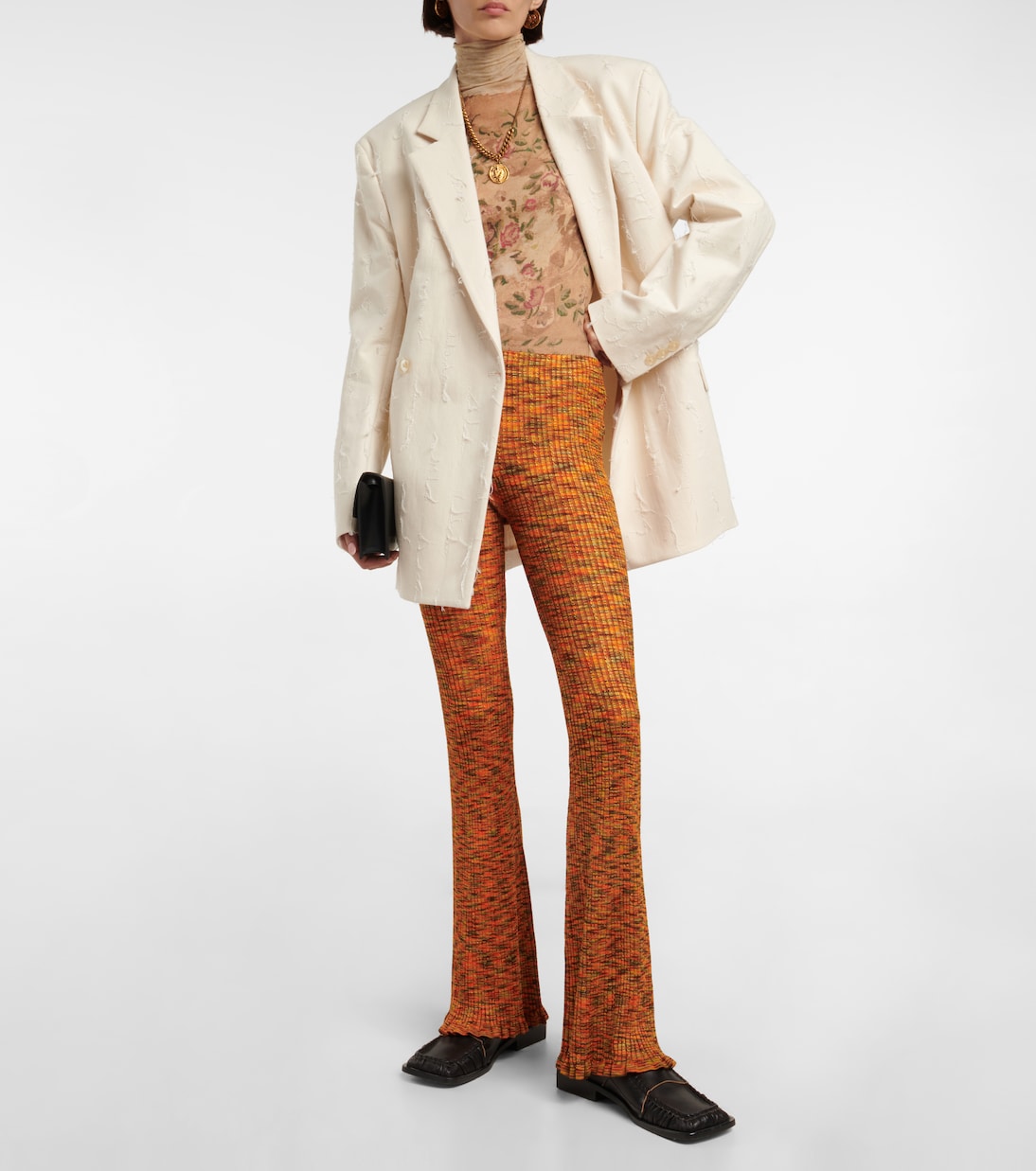 Schlaghose aus Rippstrick | Acne Studios