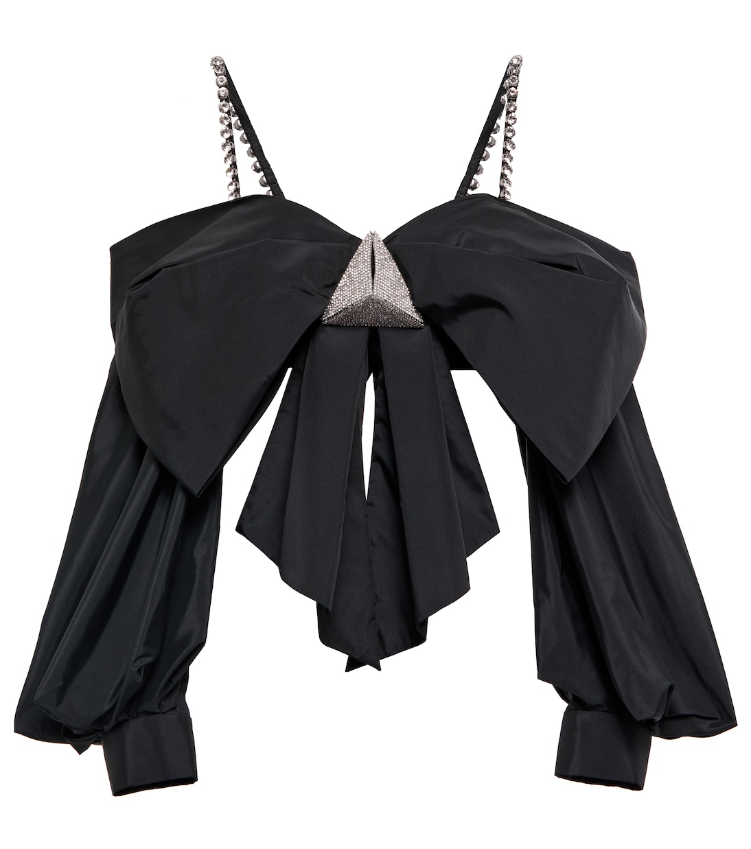 Verziertes Cropped-Top aus Taft | Area