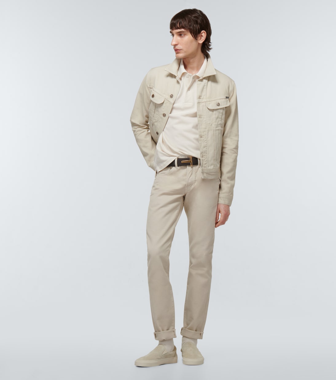 Polo tenis en piqué de algodón | Tom Ford