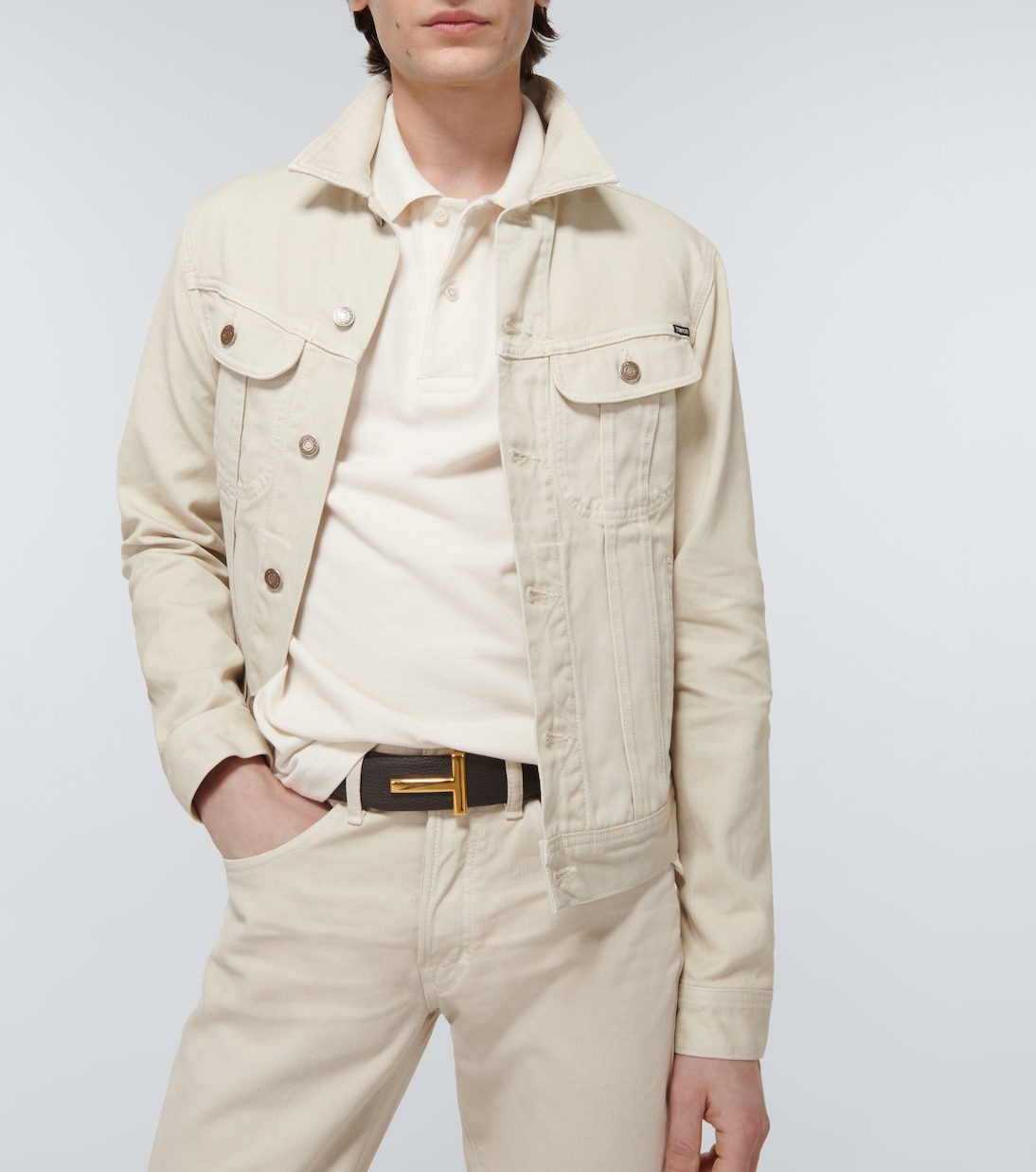 Polo tenis en piqué de algodón | Tom Ford