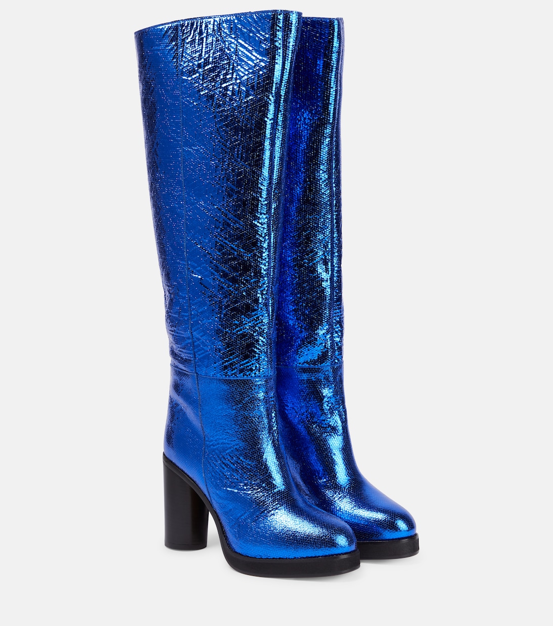 Botas altas Lylene de piel metalizada | Isabel Marant