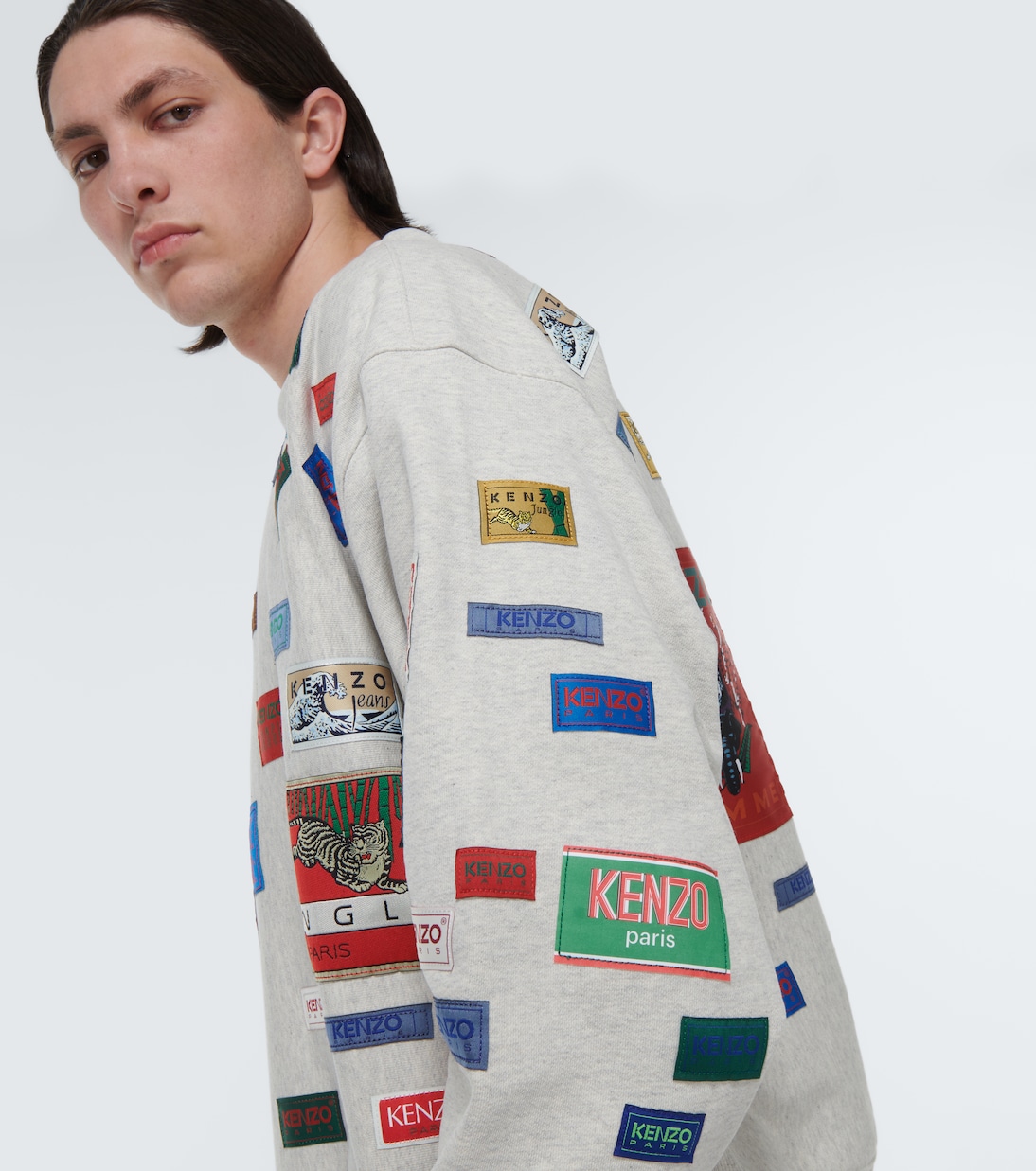Felpa in cotone con stampa | Kenzo