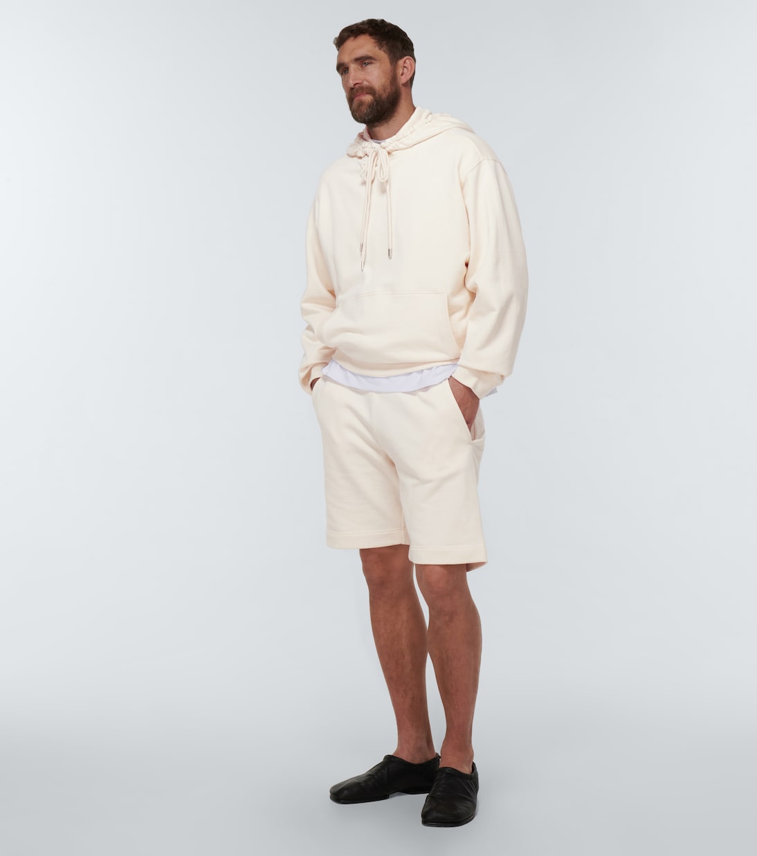 Shorts in jersey di cotone con coulisse | Dries Van Noten