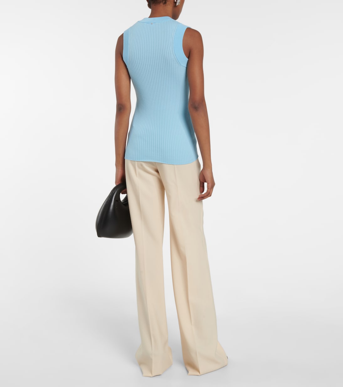Nido ribbed-knit cotton tank top | Sportmax