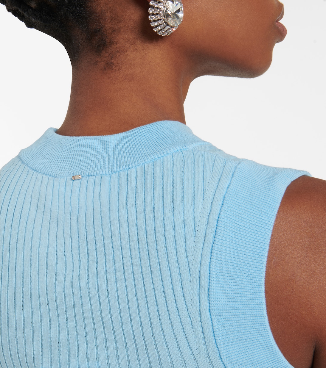 Nido ribbed-knit cotton tank top | Sportmax