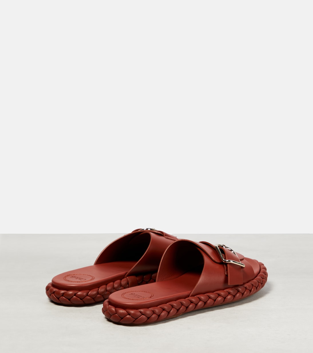 Pip leather slides | Chloé