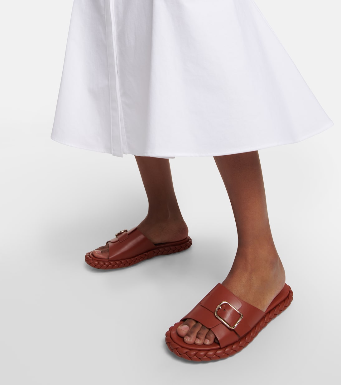 Pip leather slides | Chloé