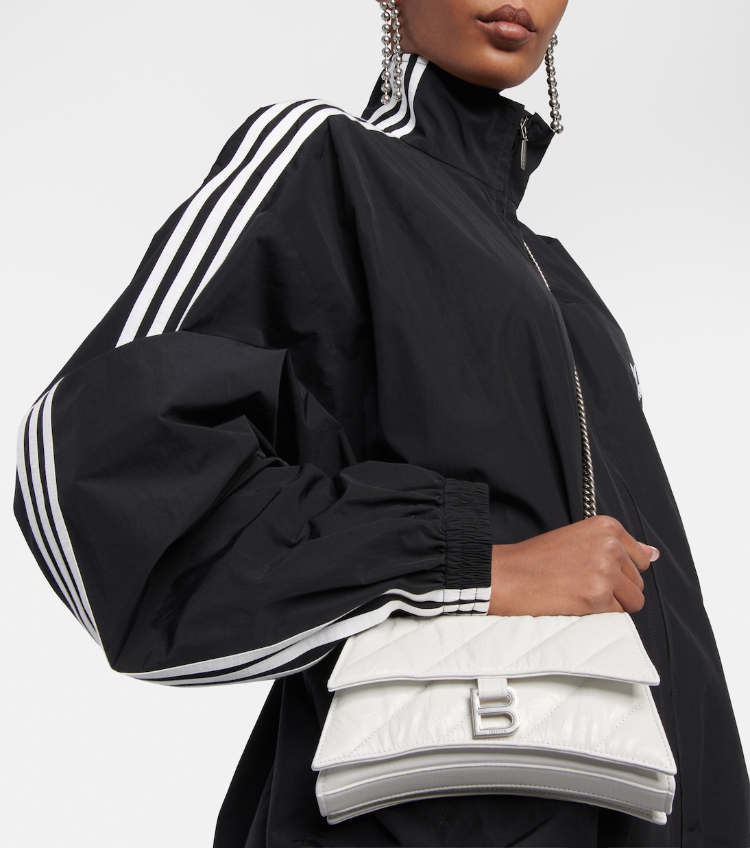 Portefeuille Crush Mini en cuir matelassé | Balenciaga