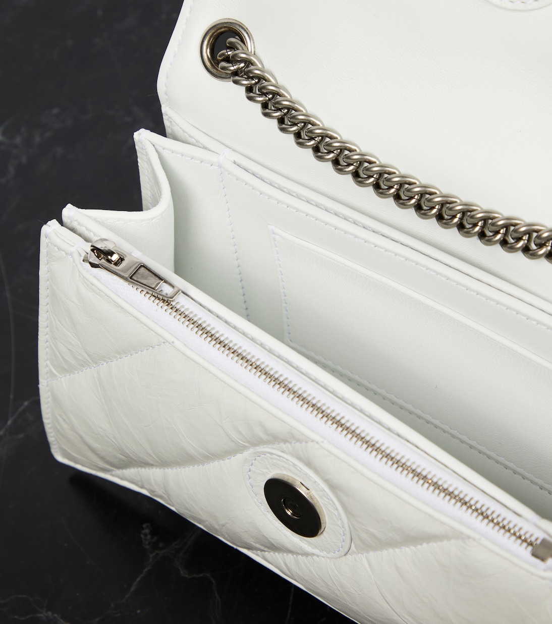 Portefeuille Crush Mini en cuir matelassé | Balenciaga