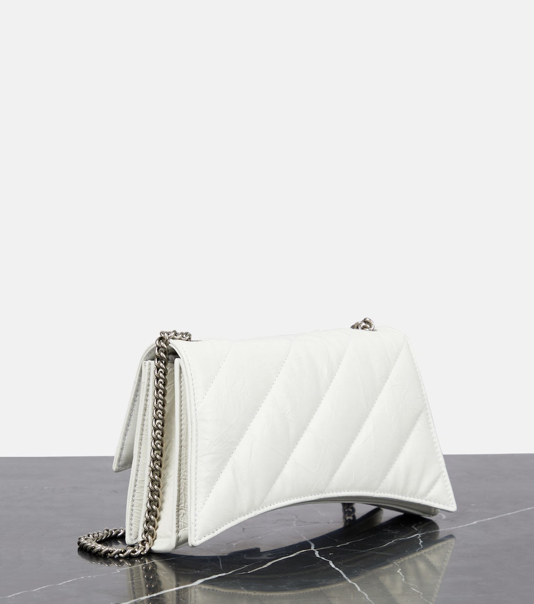 Portefeuille Crush Mini en cuir matelassé | Balenciaga