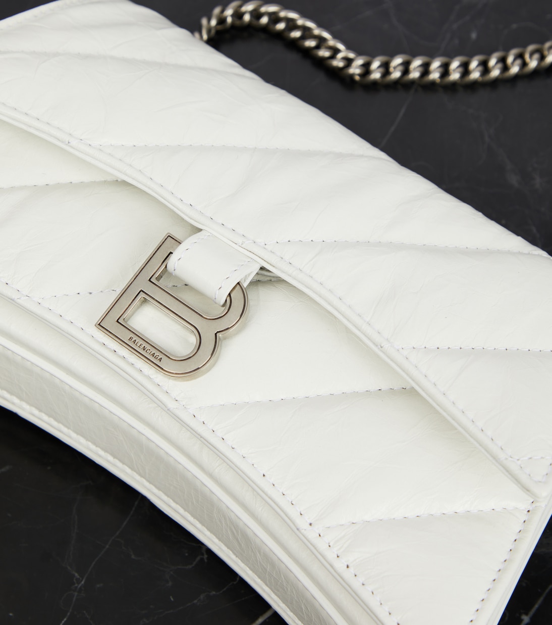 Portefeuille Crush Mini en cuir matelassé | Balenciaga