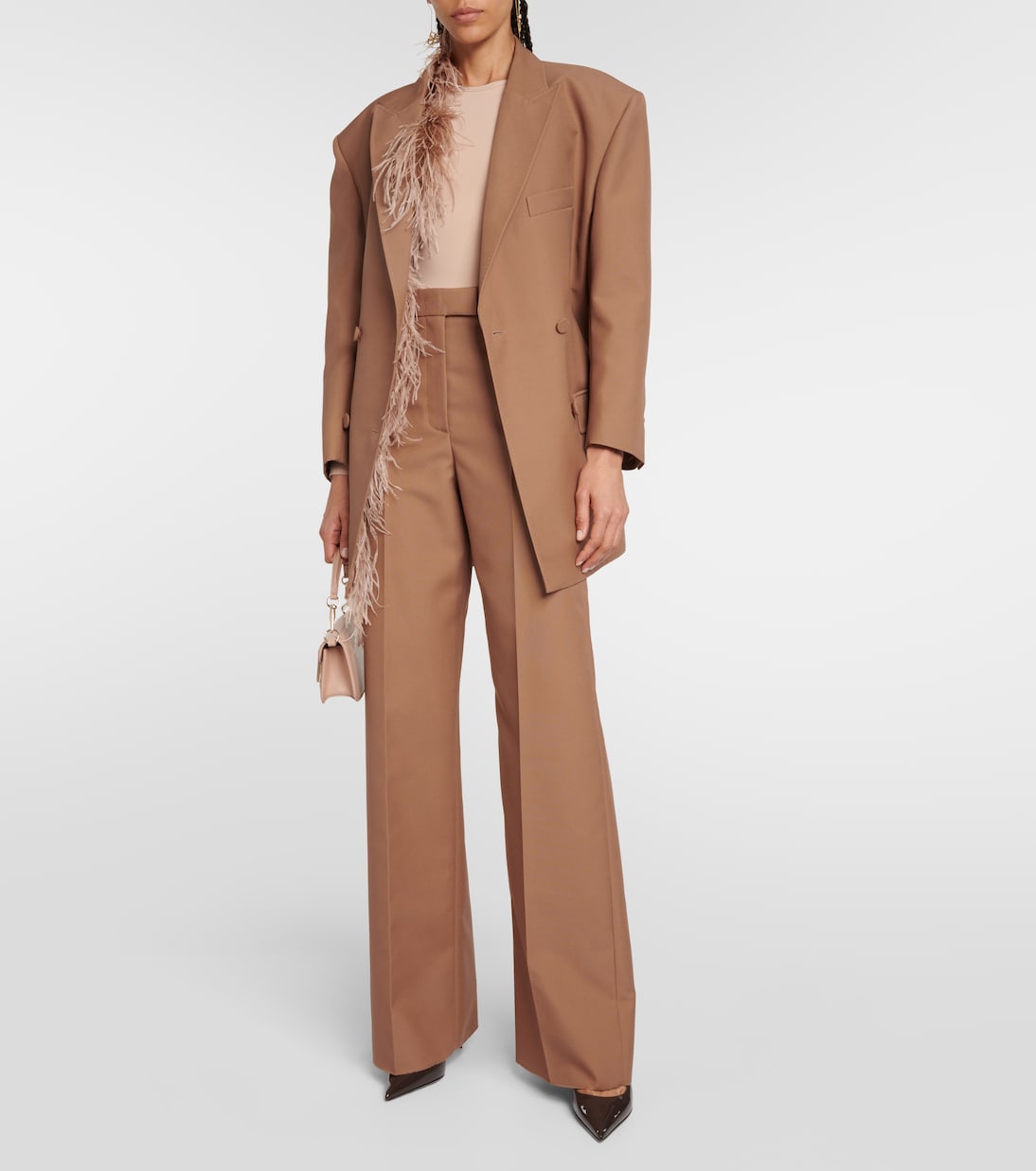 Pantaloni a gamba larga e vita alta | Valentino